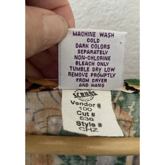 XL S.C.R.U.B.S. 100% Cotton African Animal Top Unisex Check Measurements - Picture 8 of 8